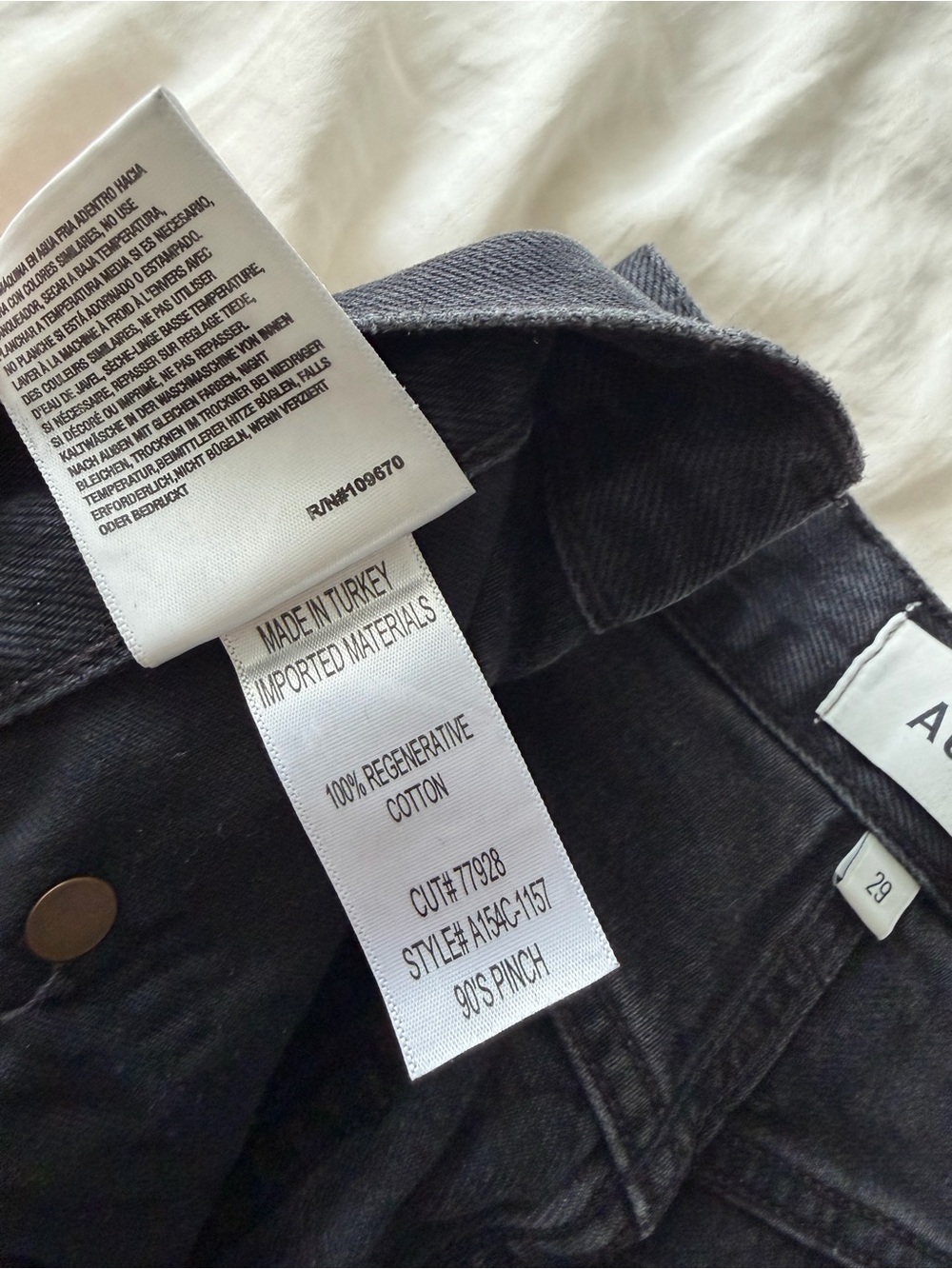 Agolde 90s Pinch Waist Jeans in Hitch worn twice! - Picture 10 of 15